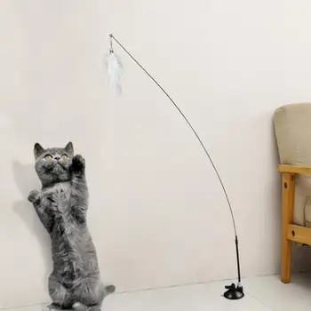 Sıkıntı Giderici Uzun ömürlü Vantuz Kedi Sopa Oyuncak Pet Malzemeleri