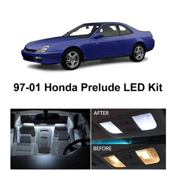 LED iç aydınlatma Honda Prelude 97-01 İçin Oto otomotiv Araba Led Okuma kubbe ışıkları ampuller arabalar için hata ücretsiz 5 adet / grup