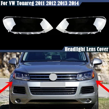 Araba Ön Abajur Far Far Kabuk Kapakları oto camı lens kapağı Volkswagen VW Touareg 2011 İçin 2012 2013 2014