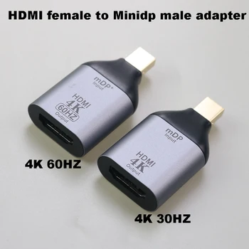 Mini Ekran Bağlantı Noktası DP 1.4 HDMI uyumlu Adaptörü Dönüştürücü Kadın Erkek 4K 60Hz / 30HZ Dizüstü Bilgisayar Monitörü Projektör