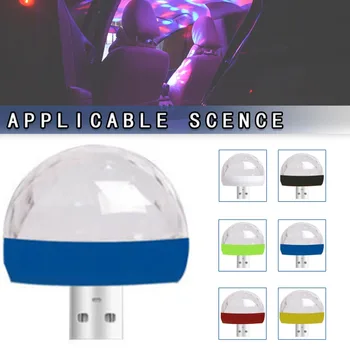 Mayitr 1 adet 4 W 5 V taşınabilir USB RGB Mini led ışık renkli parti kulübü sahne ışıkları ses kontrollü araba farı topu