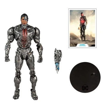 Orijinal 7 İnç Mcfarlane Oyuncaklar Dc Multiverse Justice League Cyborg Aksiyon şekilli kalıp Dekorasyon Koleksiyonu Oyuncak doğum günü hediyesi