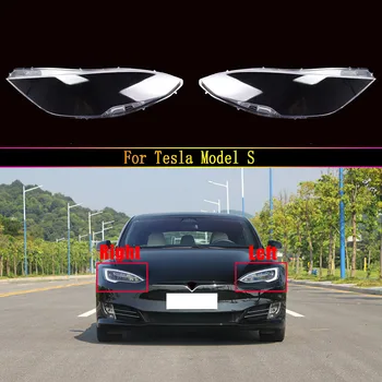 Araba Ön Far Kapakları Cam Far Kapağı Otomatik Koruma abajur lambası Lens Kabuk Su Geçirmez Maske Tesla Model S İçin