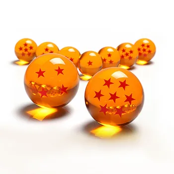 7 adet / takım dragon topu 3.5 CM kristal toplar Goku Topları Komple Yıldız Klasik Aksiyon Figürleri Oyuncaklar Zarif Kutulu Toplu Hediyeler