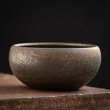 Japon Tarzı Renkli Kumtaşın Çay Havzası Küçük Fırın Fırında Küçük Fincan Yıkama Su Meng Çay Töreni Eşyaları Yıkama