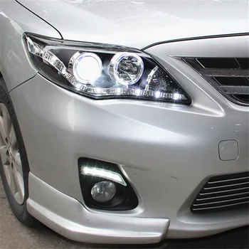 Araba LED gündüz farı Toyota Corolla İçin Dönüş Sinyali 2010 2011 2012 2013 Bir Çift