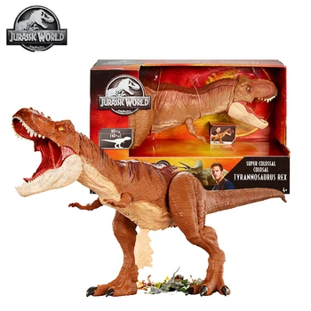 Jurassic Dünya Süper Colossal Tyrannosaurus Rex 90 CM Dinozor Büyük Dinozor Eylem şekilli kalıp Oyuncak Çocuklar Hediye FMM63