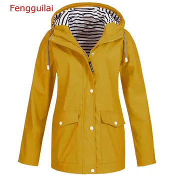 İlkbahar Sonbahar Kadınlar Katı Yağmur Ceket Ceket Kadın Açık Ceketler Kapşonlu Yüksek Kalite Sıcak Pamuk Mont Yeni Dış Giyim