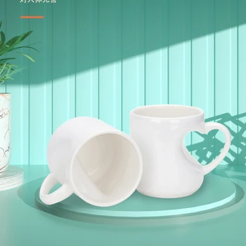 Yaratıcı Kalp Şeklinde Porselen kahve fincanı çay bardağı süt kupası Kemik çini Kahve Malzemesi Su Bardağı sevgililer Günü Hediyeleri