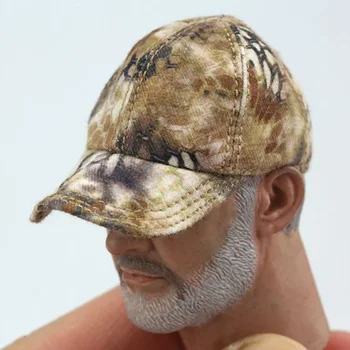 1/6 Ölçekli asker erkek Kamuflaj beyzbol şapkası savaşçı Biyonik satay beyzbol şapkası modeli için 12 