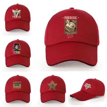 Moda beyzbol şapkası Erkekler Kadınlar için Retro baba şapkası Yaz Açık Siperliği Kap Unisex Leopar Baskı Pamuk Snapback Şapka Balık Şapka