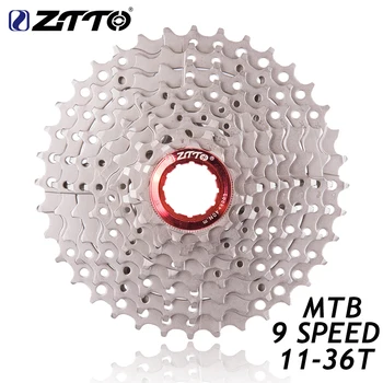 ZTTO MTB 9 Hız 11-36T Kaset HG Volan Dişli için Uyumlu Parçaları M370 M430 M4000 M590 M3000 Bisiklet Freewheel 2021