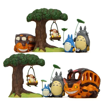 Salıncak Ağacı Totoro Mei Rakamlar Bebekler Oyuncaklar Anime Hayao Miyazaki Komşu Susuwatari Aksiyon Figürü Çocuklar İçin Doğum Günü Hediyeleri