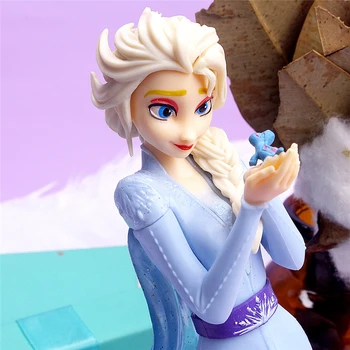 Disney Dondurulmuş Elsa prenses 21 cm PVC Şekil Eylem Koleksiyon Modeli Süslemeleri oyuncak bebekler Çocuklar İçin Yeni Yıl hediye