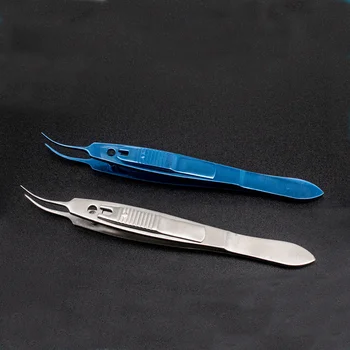 Oftalmik Şaşılık Pinzette Paslanmaz Çelik Titanyum alaşımlı Göz Pinzette Linkler Kilit Tipi Sağ Kale Tipi Şaşılık Ping
