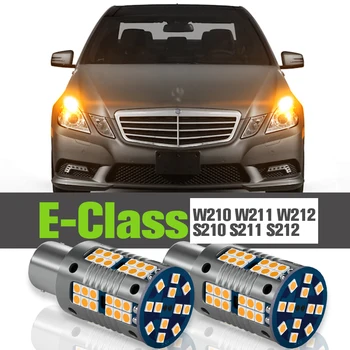 2x LED Ön Dönüş sinyal ışığı Aksesuarları Lamba Mercedes Benz E Sınıfı İçin W210 W211 W212 S210 S211 S212 1995 2002 2003 2008 2009